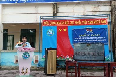 SINH HOẠT NGOẠI KHÓA: LIÊN ĐỘI ĐÔNG HIỆP PHỐI HỢP HUYỆN ĐOÀN TỔ CHỨC THÀNH CÔNG DIỄN ĐÀN VỀ  LUẬT TRẺ EM VÀ PHÒNG CHỐNG XÂM HẠI