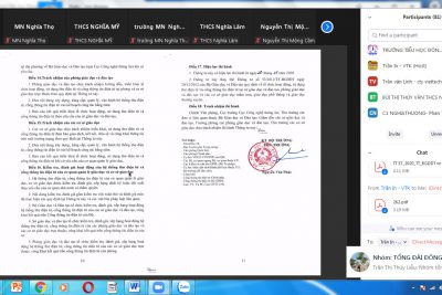 Tập huấn trực tuyến cổng thông tin điện tử liên ngành giáo dục đào tạo Tư Nghĩa
