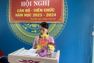 Hội nghị CBVC đầu năm học 2023-2024 tổ chức thành công tốt đẹp.